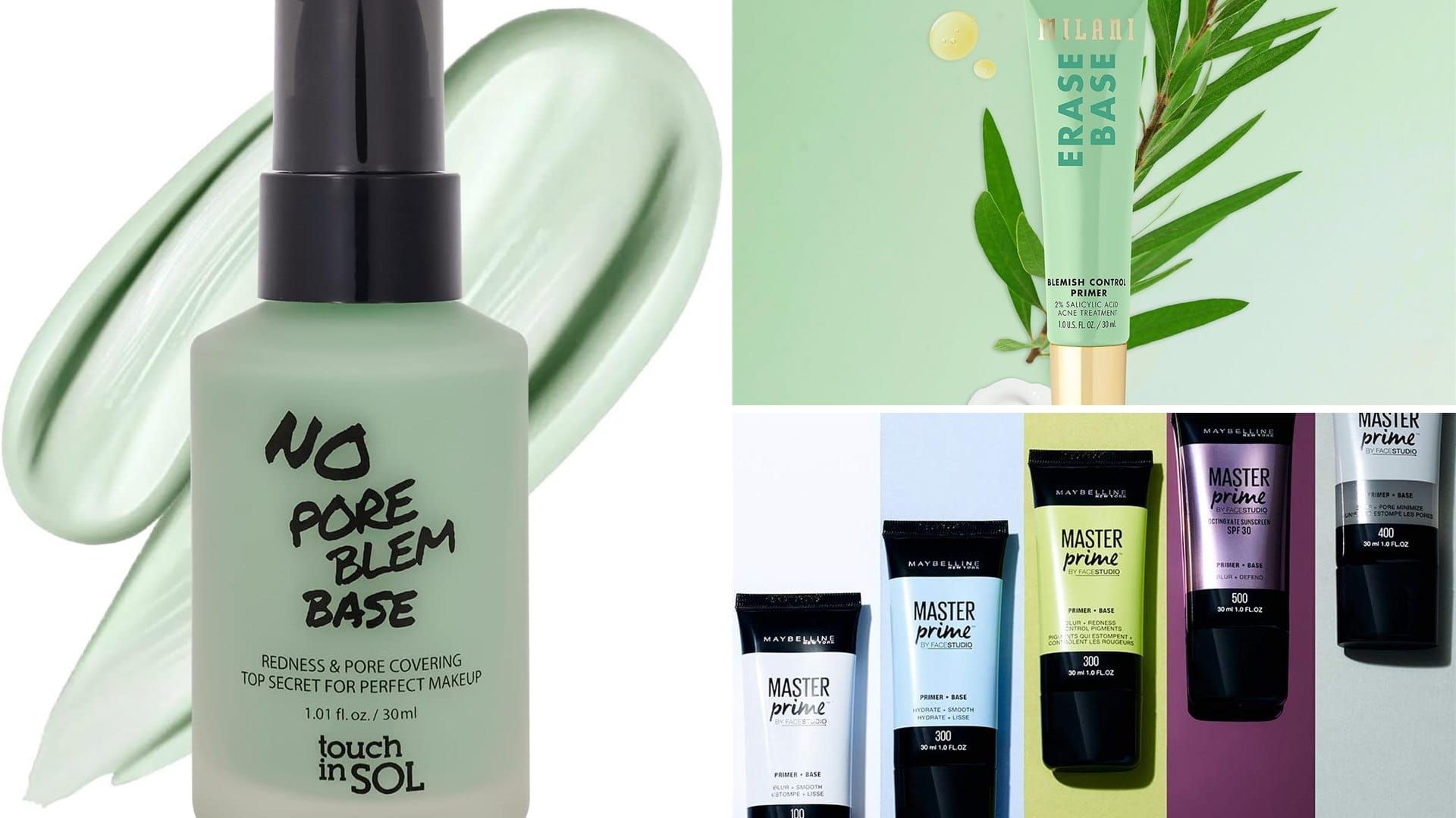 TOUCH IN SOL, Milani and Maybelline primers for acne-prone skin