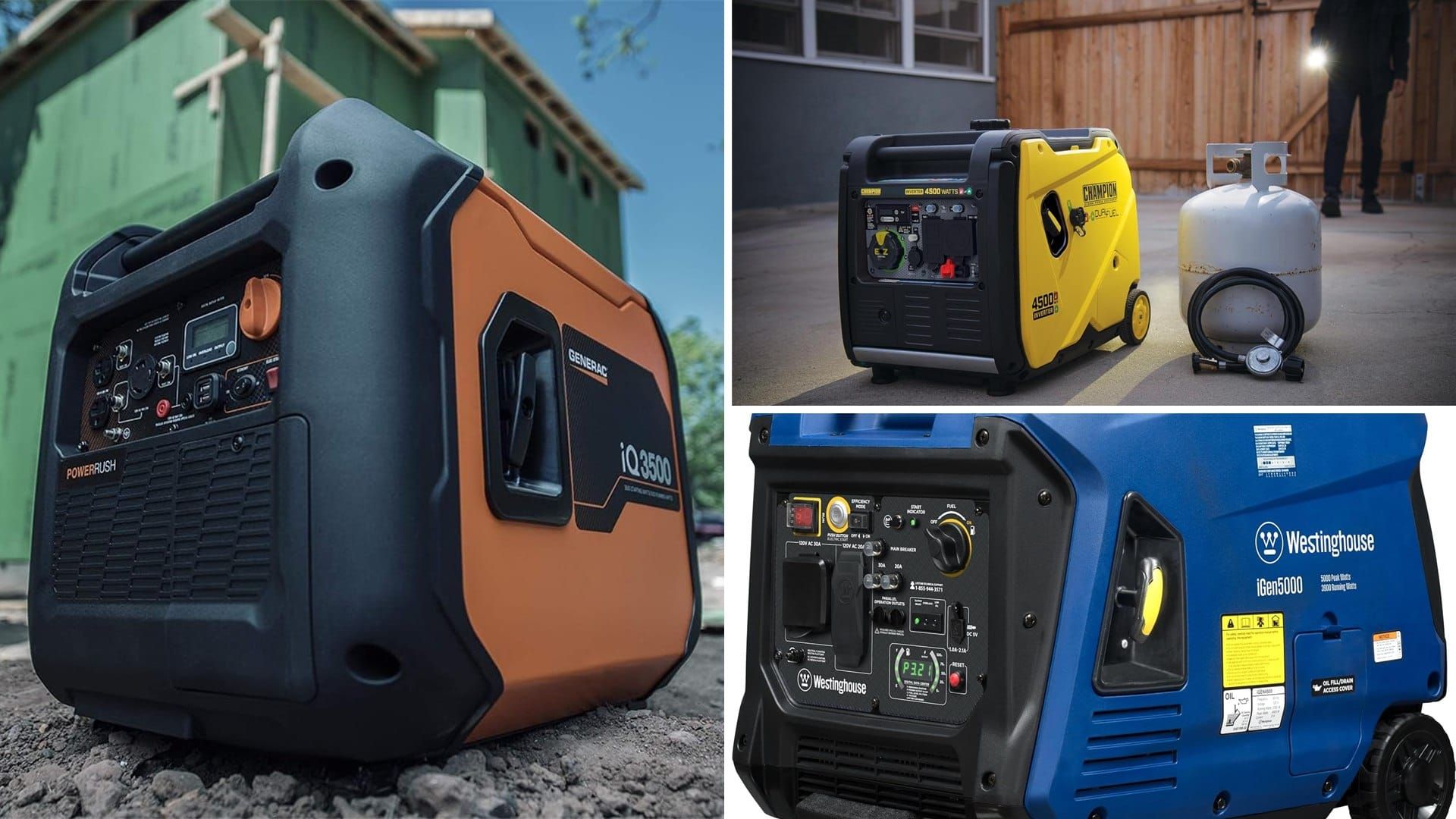 Inverter generators for home backup power