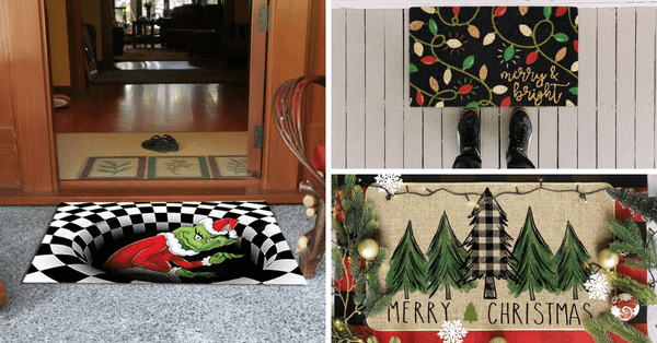 Spruce Up Your Entrance With These 5 Charming Christmas Doormats!