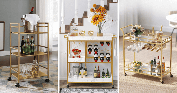Shake Up Your Home Décor With These Top 5 Gold Bar Carts!