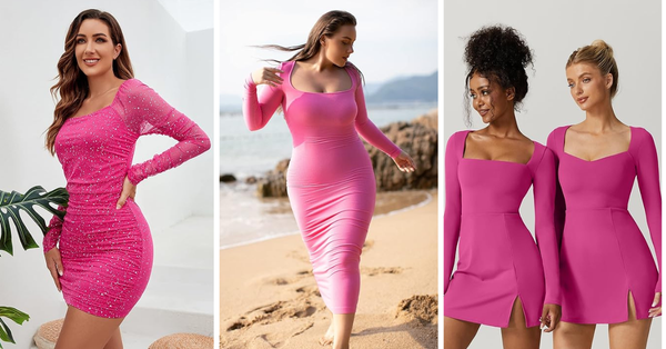 Get Ready To Slay With These 5 Pink Long Sleeve Dresses!