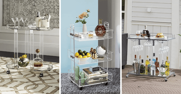 Unveiling The 4 Trendiest Acrylic Bar Carts Of The Year!