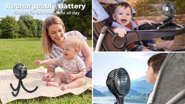 Best Stroller Fan 2026: 5 Quiet Clip-On Picks for Hot Days