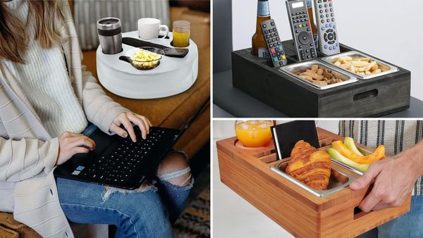 Couch Console 2026: 5 Trays and Armrest Caddies for Drinks, Snacks and Remotes