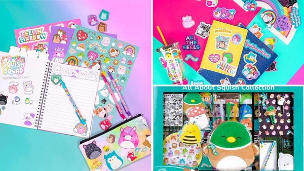 Squishmallows Collection 2026: 5 Sticker, Journal and Stationery Sets