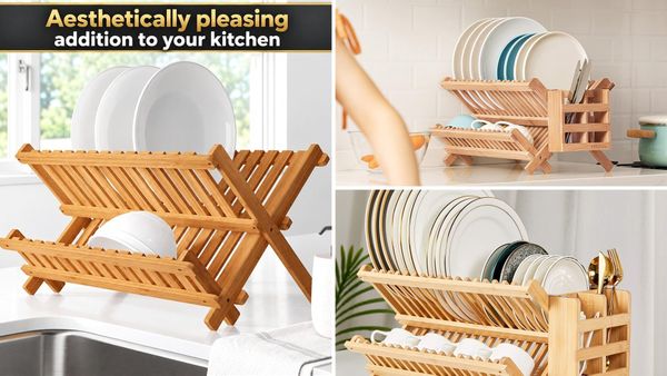 Wooden Dish Drying Rack 2026: 5 Folding Bamboo Picks