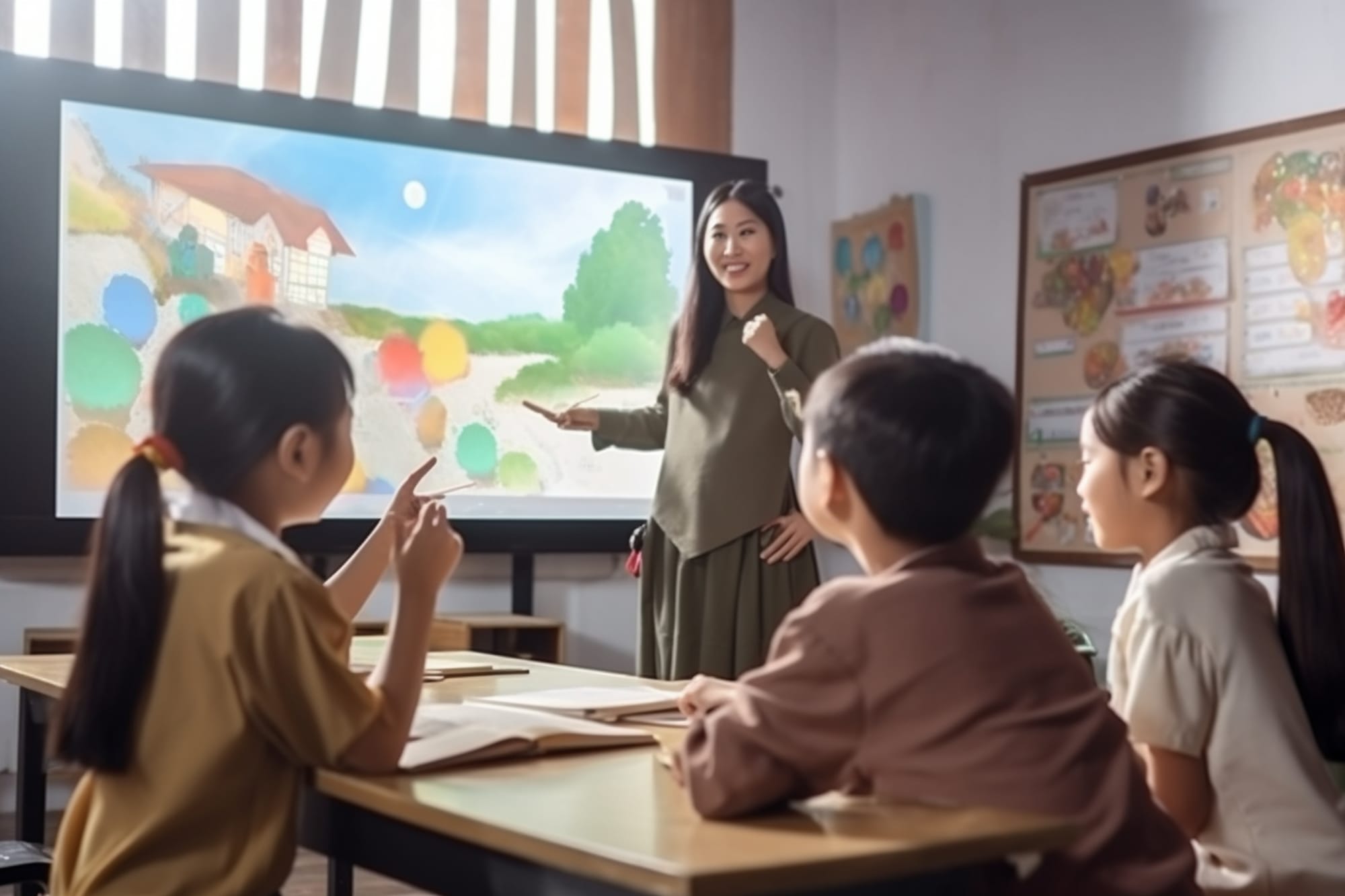 Smart board for teaching
