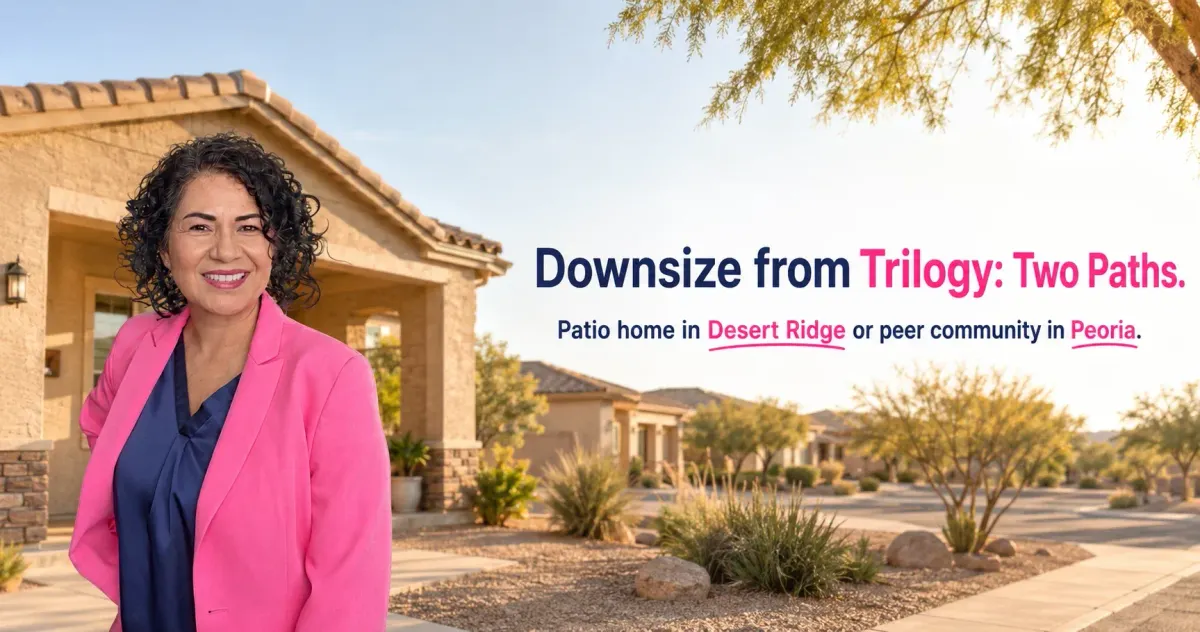 Downsizing from Trilogy at Vistancia: Patio Home in Desert Ridge or Sun Village in Peoria, AZ?