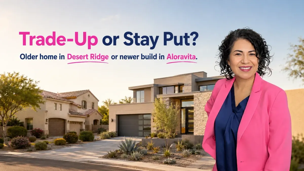 Sell My Older Desert Ridge–Area Home for a Newer Build in Aloravita? Trade-Up Math for an I-17/Loop 101 Commuter