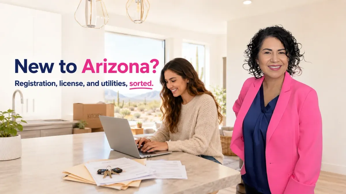 Arizona Vehicle Registration, Driver's License, and Utility Setup Guide