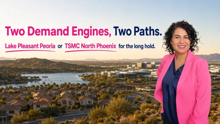 Lake Pleasant-Adjacent Peoria or TSMC-Corridor North Phoenix? Long-Hold Appreciation Patterns Compared