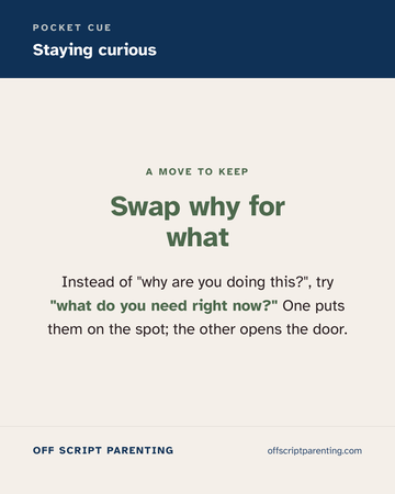 Swap ‘why’ for ‘what’