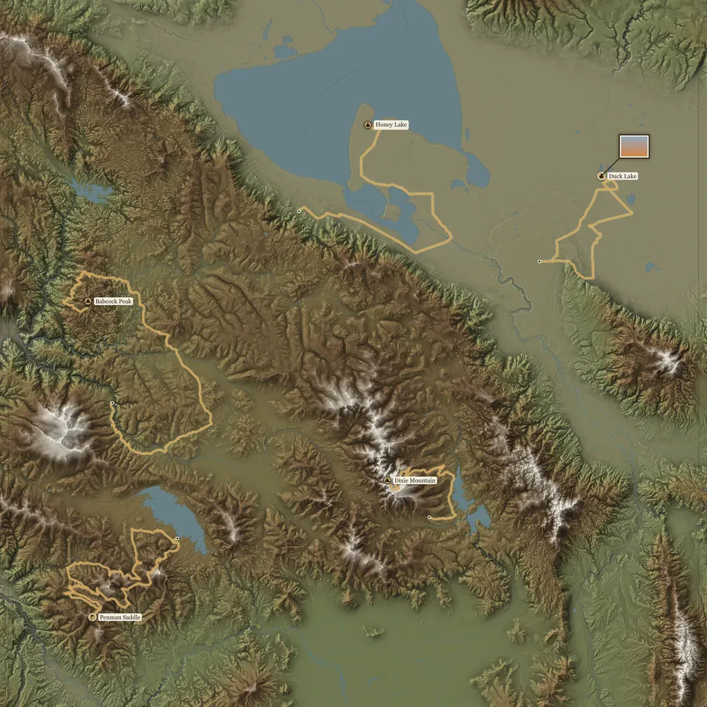 Susanville to Reno, as a relief coin.