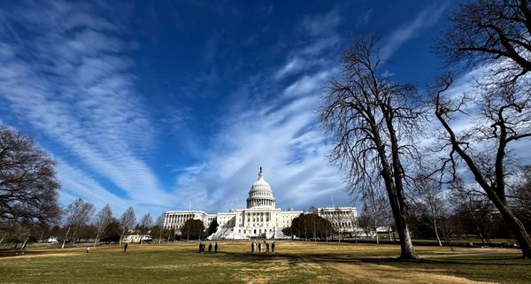 The US Capitol Building under partly cloudy skies earlier this year.