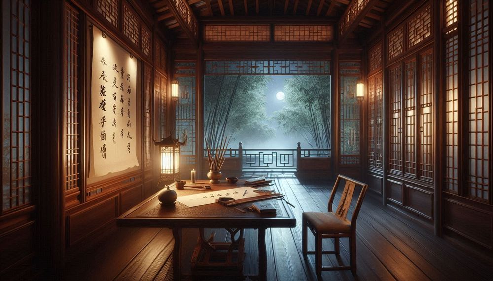 江气侵衣诗带润 竹帘凝水字生凉 | 澄观（六）
