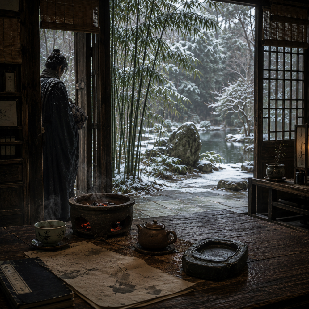 携砚踏雪访竹阁 讨茶听冰话诗心 | 清音（三）