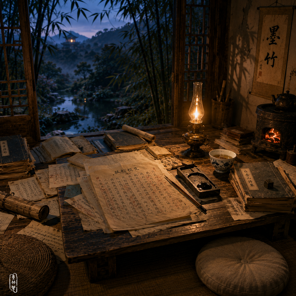 旧稿初理灯花落 暮钟未歇竹影寒 | 清音(一)