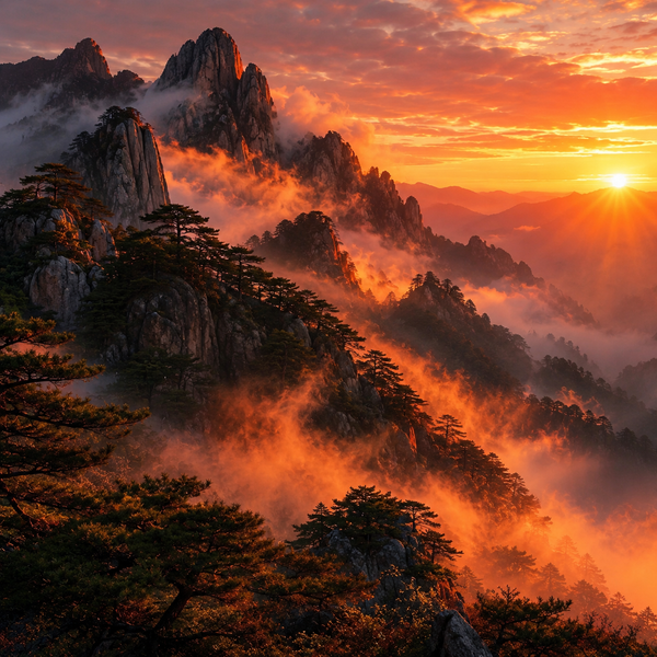 暮山如幔藏诗骨 松壑皴霞见画心 | 清音 （十三）