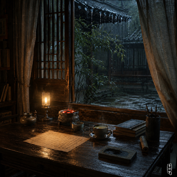 雨叩檐冰春尚浅 墨涵古砚夜初长 | 清音（十二）