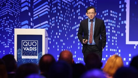 Felix Lee speaking at the Quo Vadis 2026