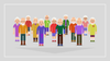 Illustration of a group of senior citizens