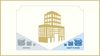 Illustration: Building in the middle, banks to the left, debt funds to the right