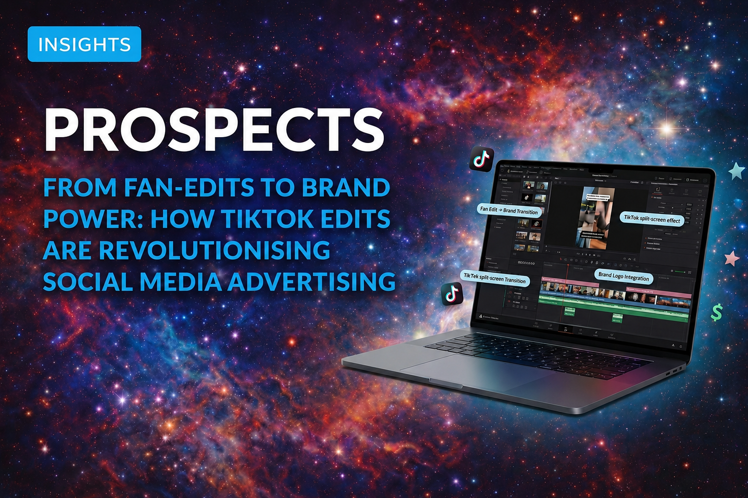 Feature artwork for the Marketing Wins insight on TikTok edits and fan-made brand advertising
