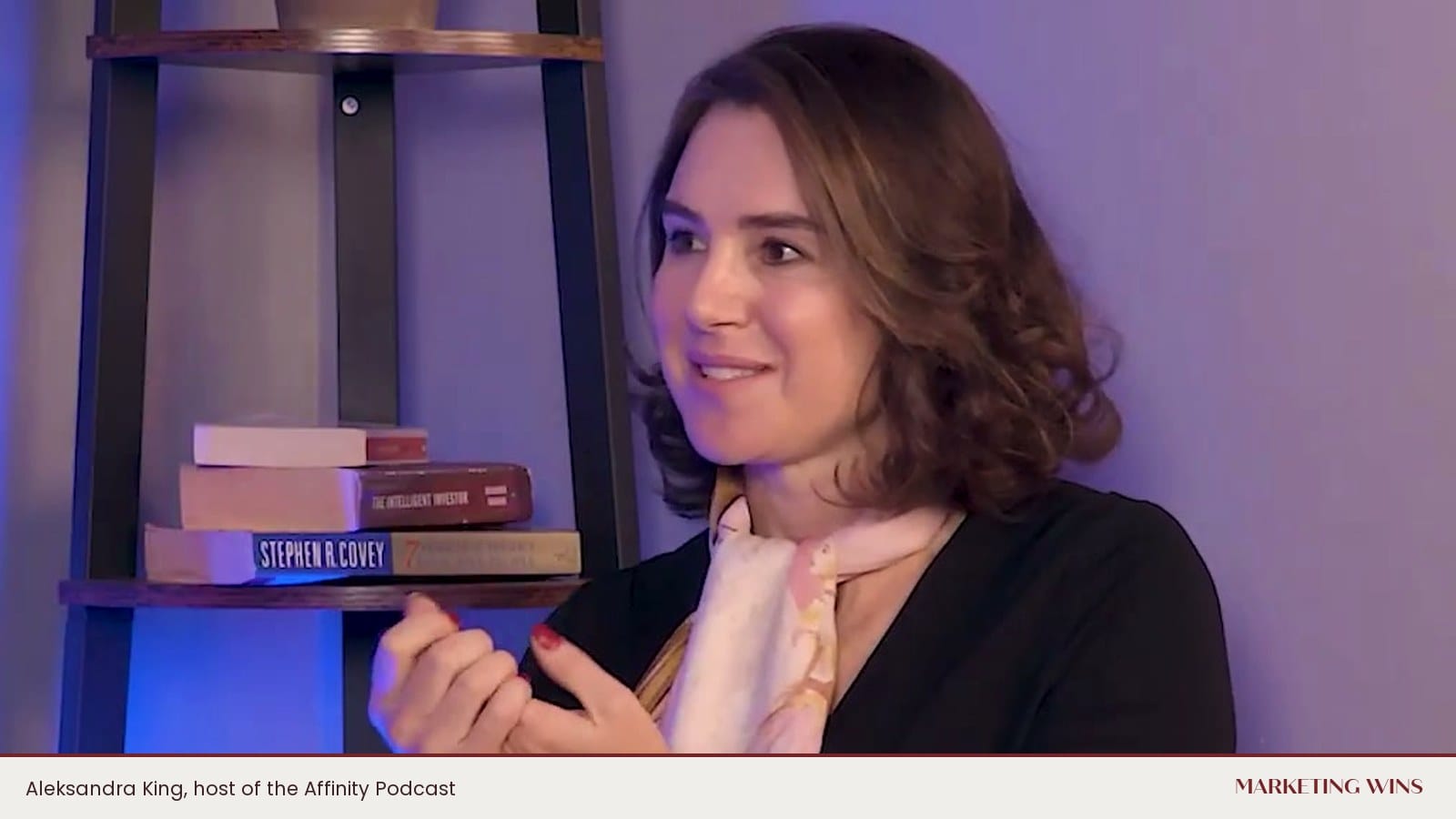 Podcast host Aleksandra King, often searched as Alexandra King, asking about global marketing strategy