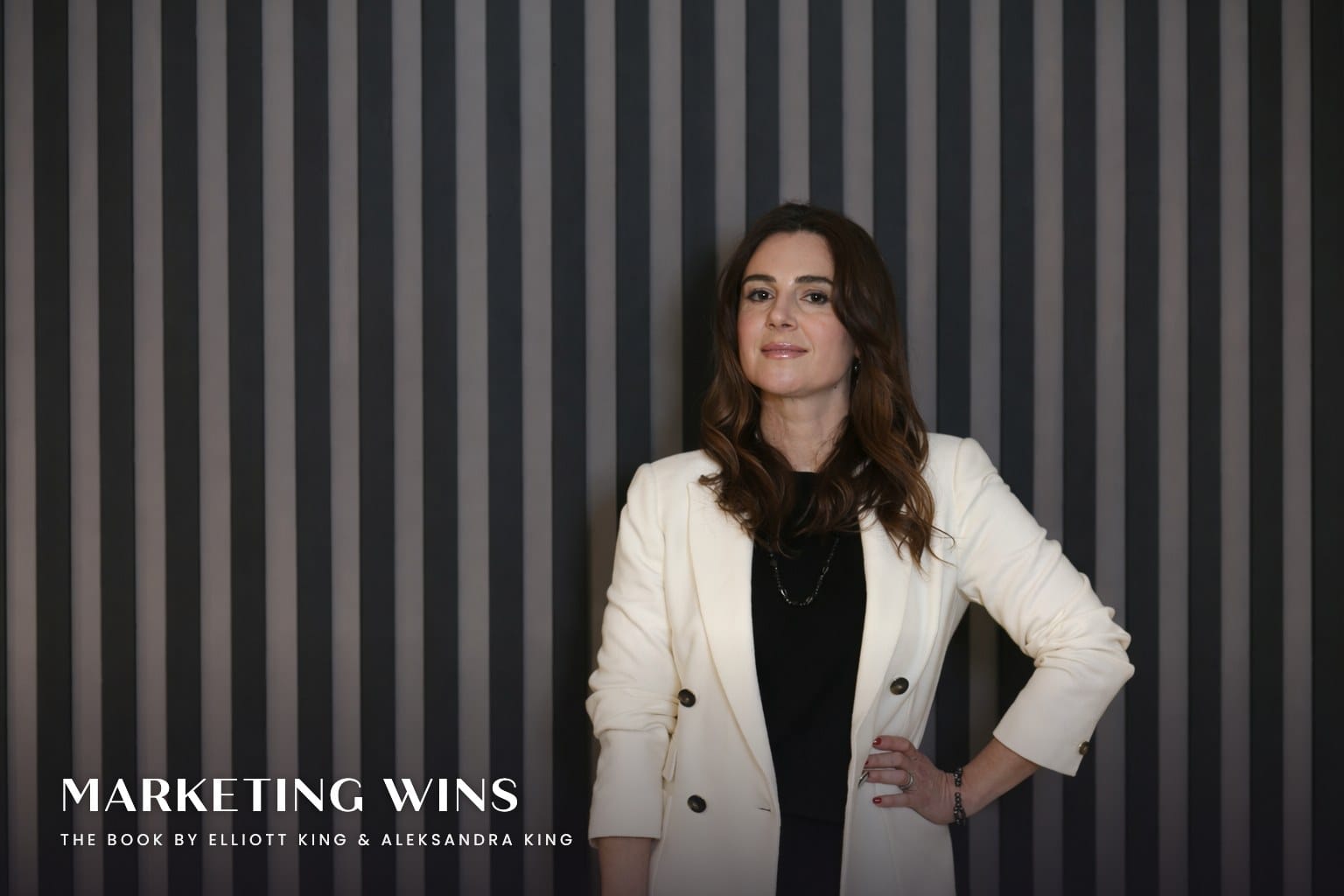 Aleksandra King, co-author of Marketing Wins and host of The BEYOND Podcast, often searched as Alexandra King