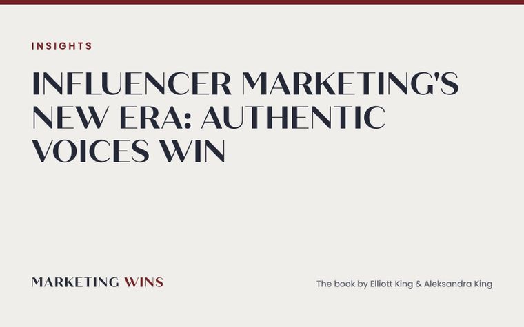 Feature graphic for an insight on influencer marketing's shift to internal staff and authentic brand voices