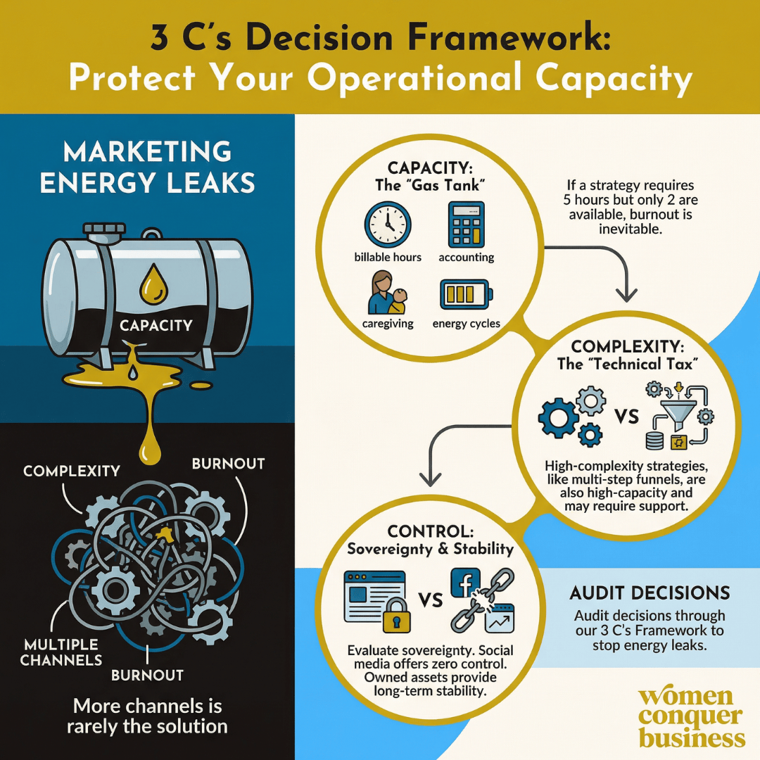 More isn't better when you're a solopreneur. Protect your operational capacity.