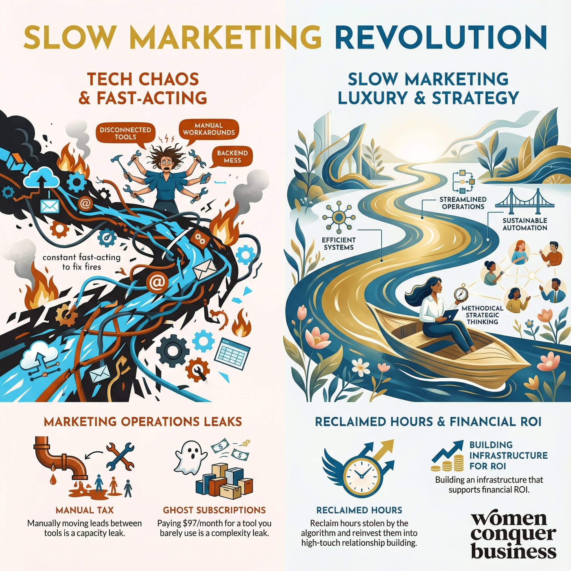 tech chaos vs slow marketing strategy