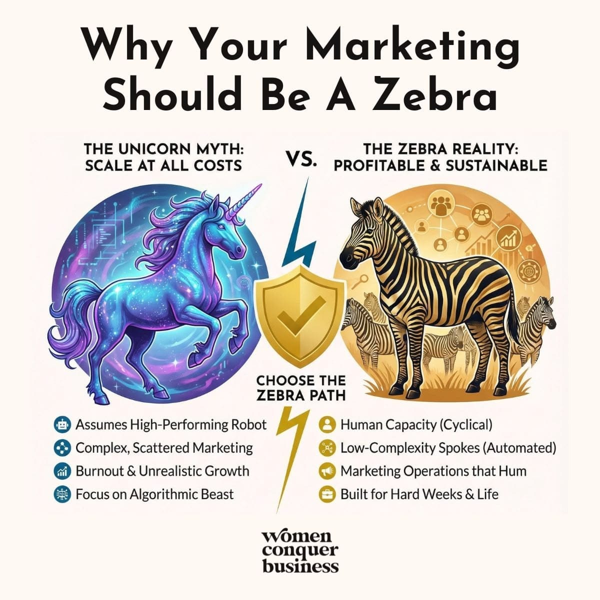 why your marketing should be a zebra