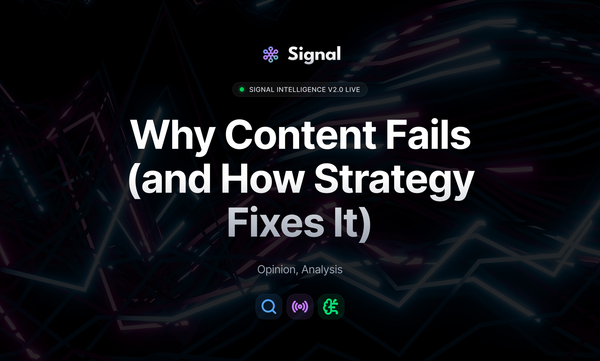 🎯 Why Content Fails (and How Strategy Fixes It)