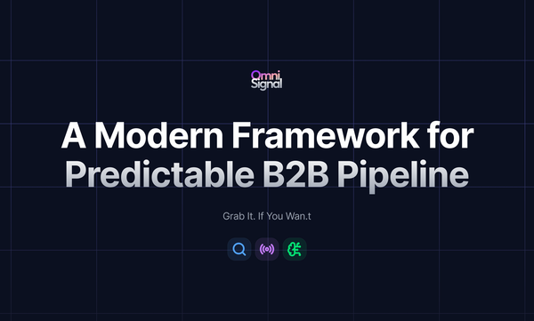 A Modern Framework for Predictable B2B Pipeline