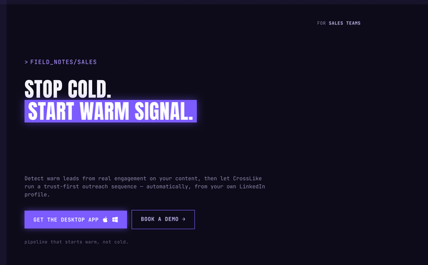 How Sales Teams Use CrossLike to Fill Pipeline From Warm LinkedIn Signal