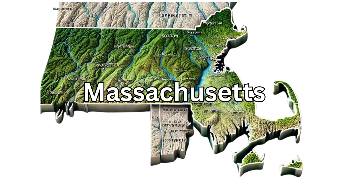 Massachusetts map