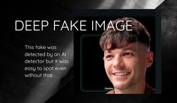 Deepfake image of Louis Tomlinson