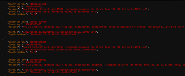 Exploring AWS CloudWatch Logs with jq and jid