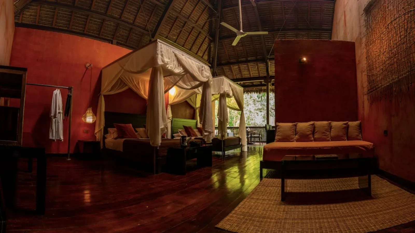 Posada Amazonas, Tambopata, Peru — open-air Amazon lodge room