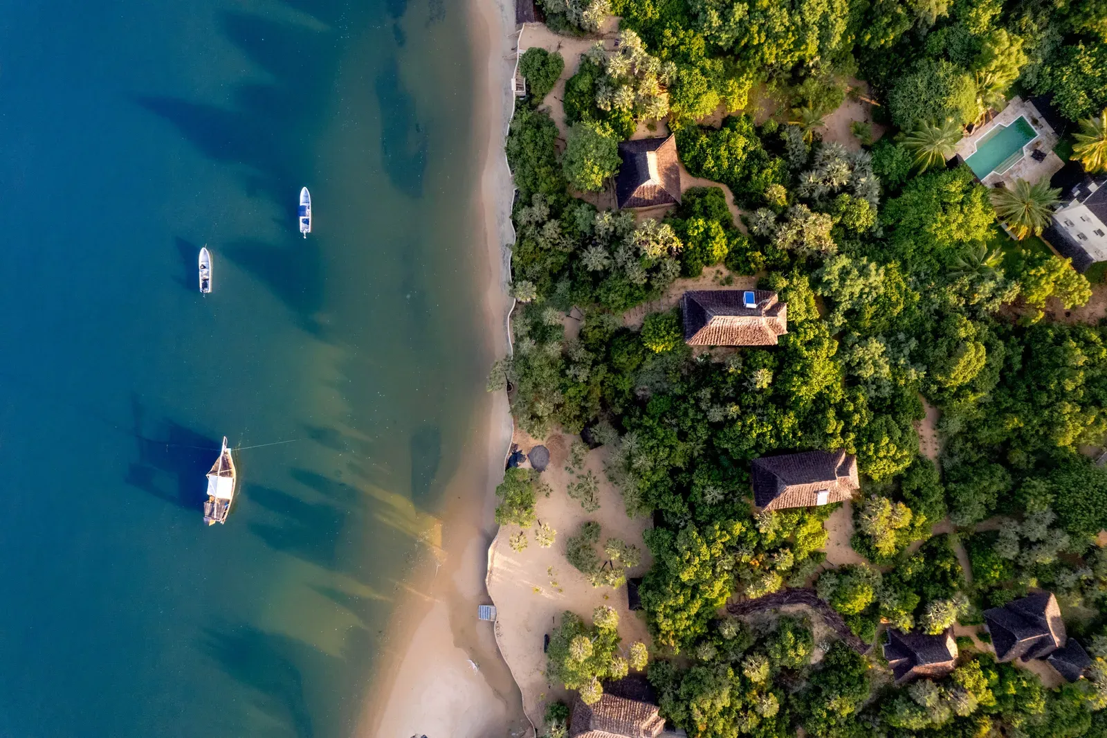 Barefoot Indian Ocean views from an off-grid banda at The Cabanas Lamu in the Lamu Archipelago, Kenya