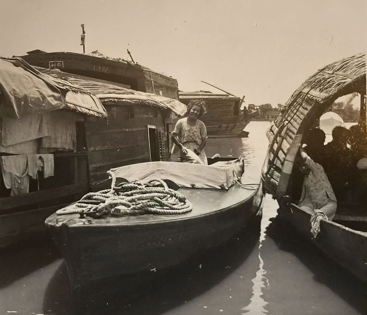 In the 1930s she sailed around the world in a tiny wooden boat