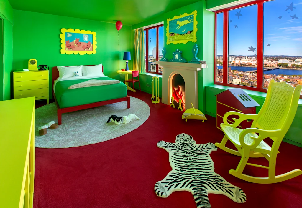 You can rent a hotel room that looks like Goodnight Moon