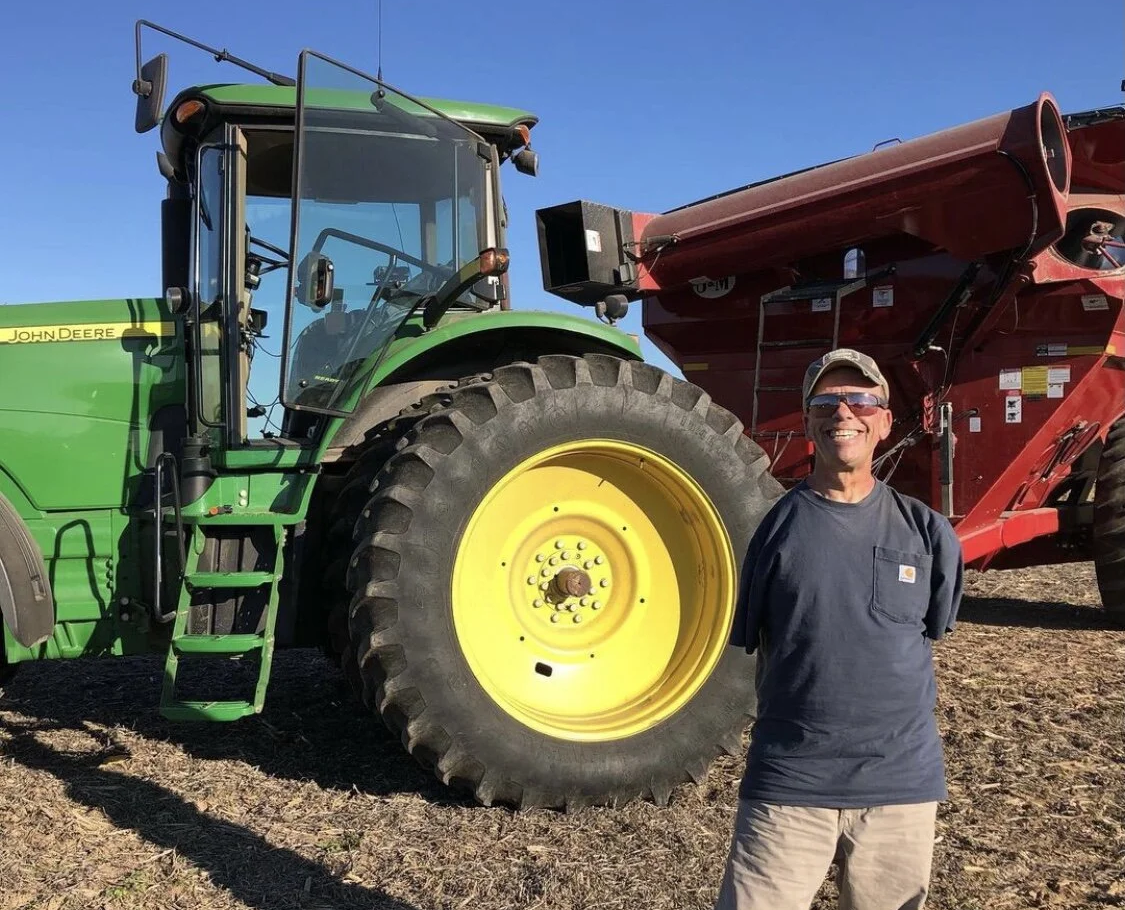 He lost his arms at two but grew up to run a 1,300-acre farm