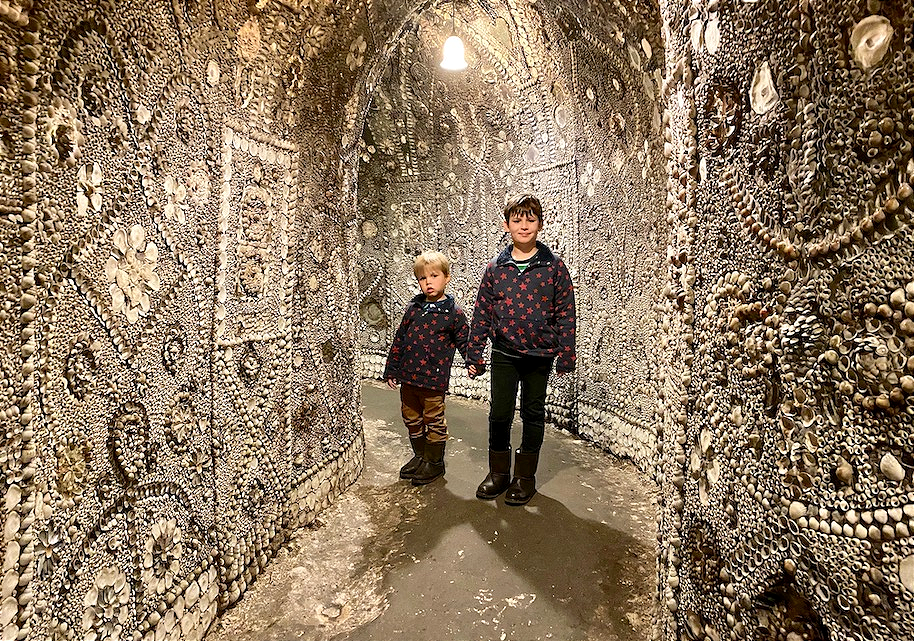 Underground passages in the UK are lined with millions of seashells