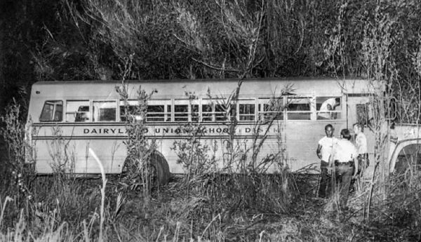 In 1976 a bus-load of children were kidnapped and buried alive