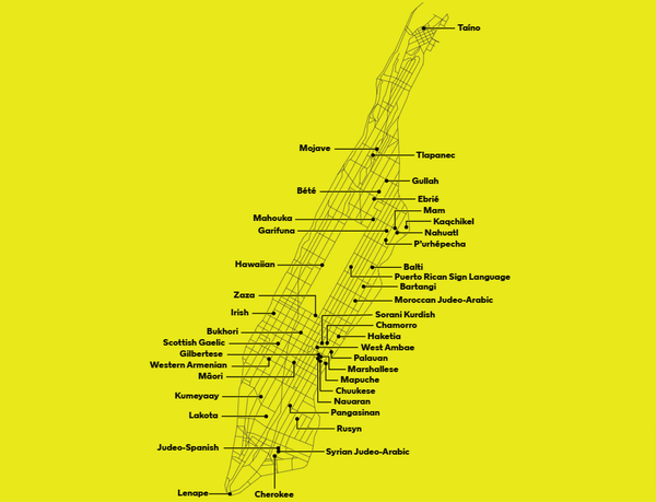 New York is the capital of endangered languages
