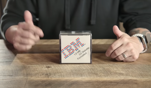 He made a floppy disk from scratch in his basement