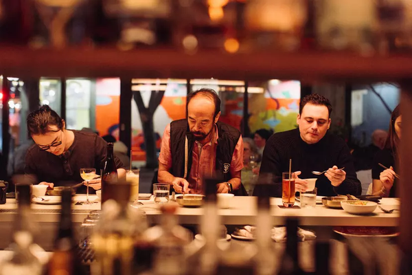 He lives like a monk but he dines like a king