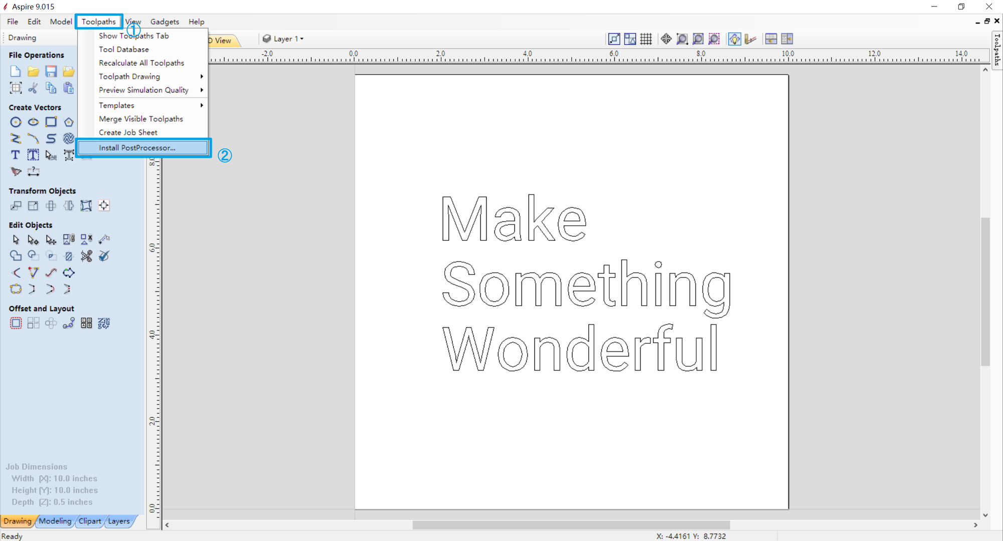 Import a post in Aspire